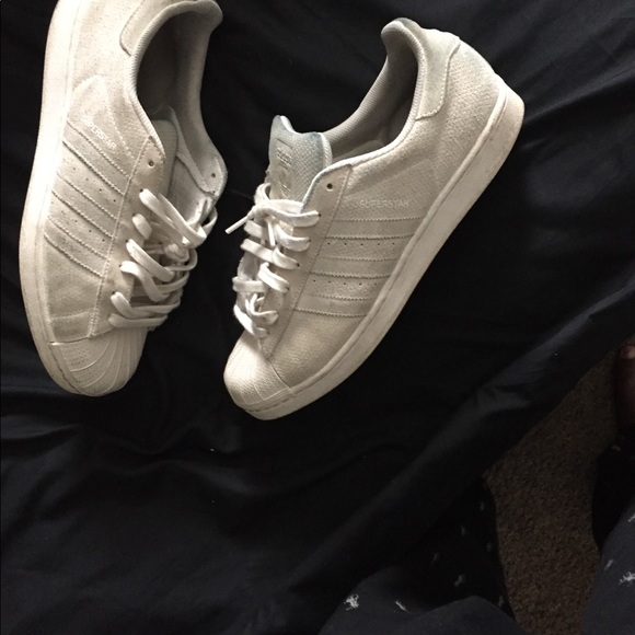 Cream Adidas, Purple Adidas,and Pumas - Picture 3 of 4